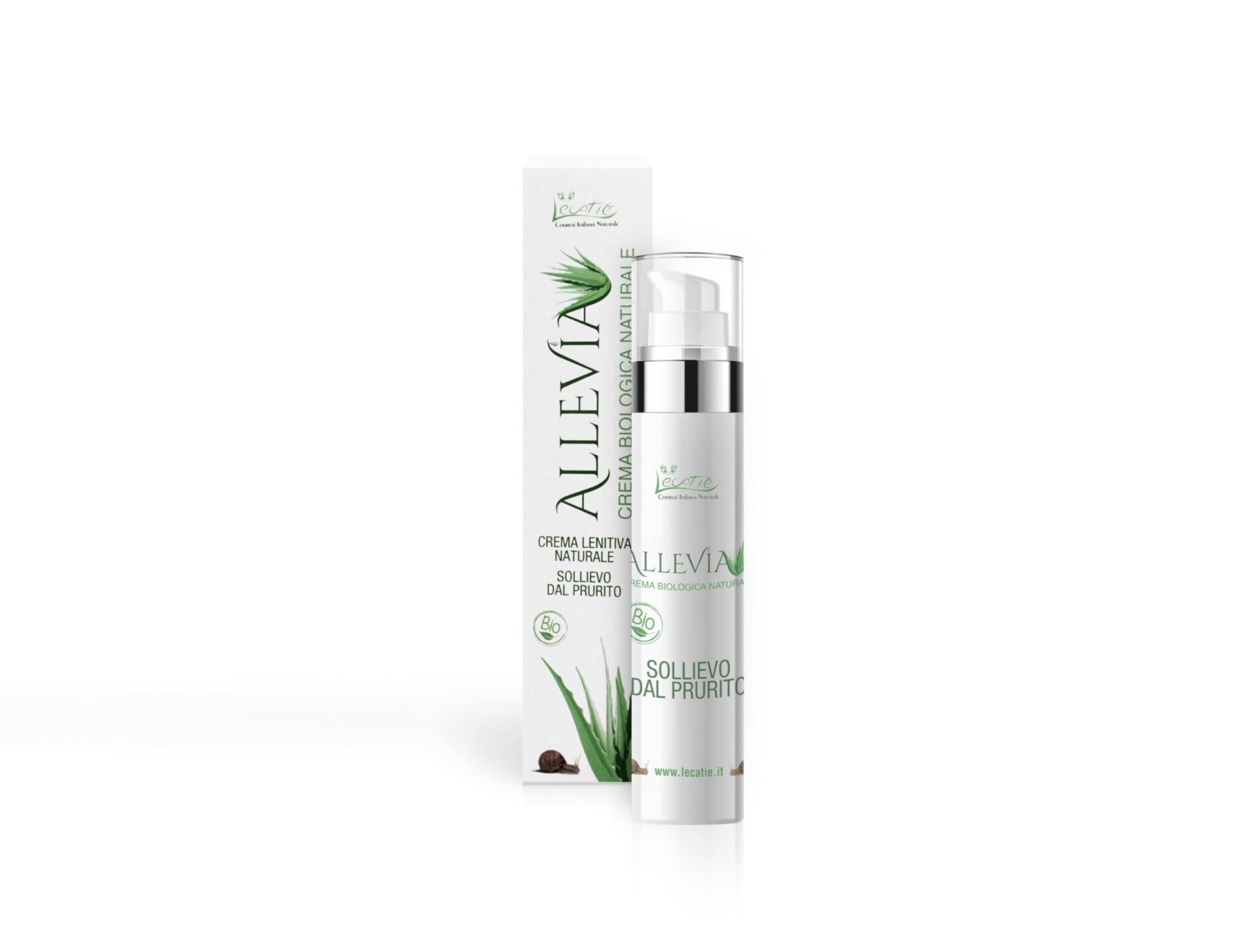 Allevia BIO Crema Sollievo Prurito alla Bava di Lumaca e Tea Tree Oil