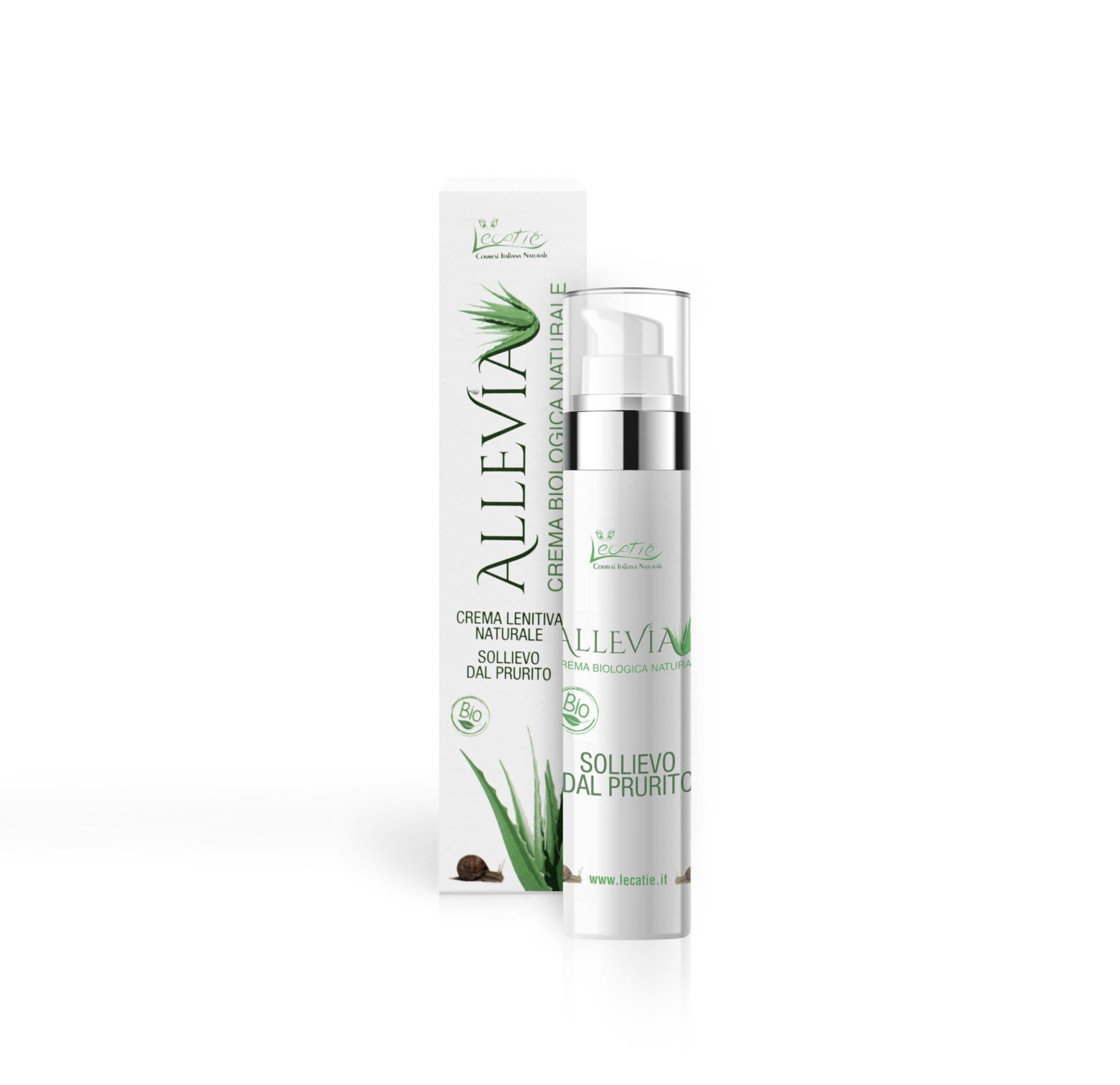 Allevia BIO Crema Sollievo Prurito alla Bava di Lumaca e Tea Tree Oil