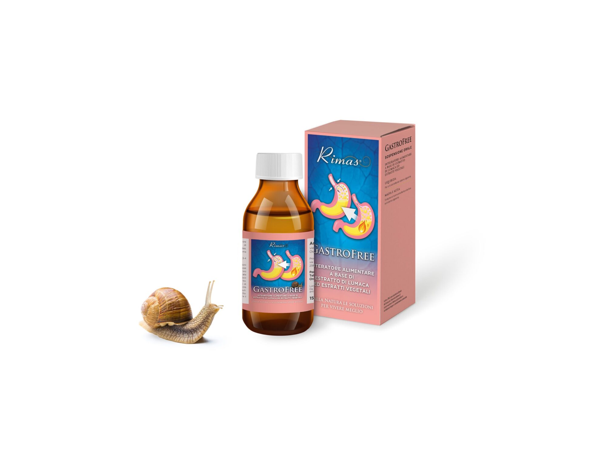 GASTROFREE 3 flaconi integratore in sciroppo alla bava di lumaca per contrastare iperacidità e reflusso gastroesofageo - immagine 2