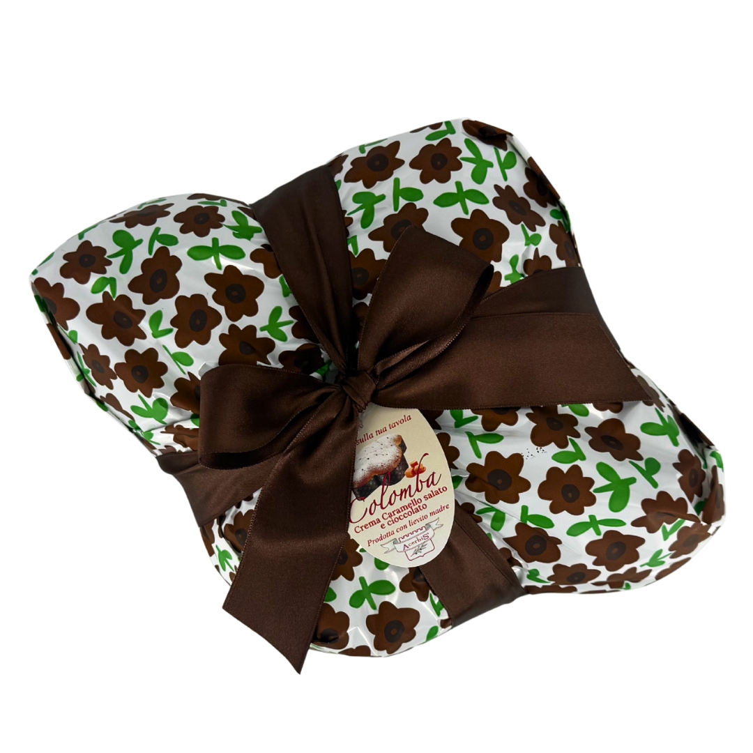 Colomba Crema Caramello salato e Gocce Cioccolato